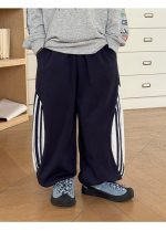 【100-160】パンツ 男の子 配色デザイン ゆったり カジュアル - 画像 (13)