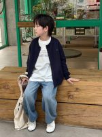 【100-170】カーディガン 男の子 刺繍 プレッピー風 韓国風 カジュアル - 画像 (37)