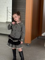 【90-140】シャツorスカート 女の子 フリル付き チェック ティアード - 画像 (14)