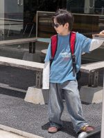 【100-170】長袖Tシャツ 男の子 コットン 英字プリント レイヤード風 - 画像 (18)