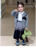 【80-140】アウターorインナーor8分丈パンツ 女の子 おしゃれ 猫柄 星モチーフ - 画像 (12)