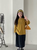 【100-150】長袖Tシャツ 女の子 刺繍 韓国風 ベーシック カジュアル - 画像 (12)