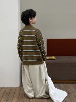 【90-160】セーター ストライブ 配色 カジュアル 合わせやすい 男の子 - 画像 (6)
