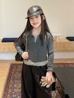 【100-170】トップス 女の子 レイヤード ニット 折り襟 - 画像 (2)