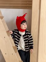 【73-110】カーディガン Tシャツ ストライブ ニット 長袖 プリント 男の子 - 画像 (5)