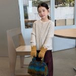 【100-170】カーディガン 女の子 無地 ニット 韓国風 - 画像 (7)