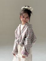 【110-160】シャツ 女の子 カラフル チェック柄 ゆったり - 画像 (4)