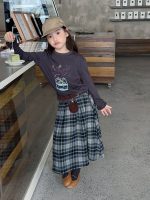 【100-170】長袖Tシャツorスカート 女の子 チェック柄 レトロ - 画像 (5)
