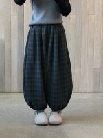 【100-170】パンツ 女の子 チェック柄 レトロ ゴムすそパンツ - 画像 (6)