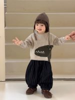 【73-110】セーター ズボン ニット 配色 カジュアル  男の子 - 画像 (3)