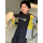 【90-160】長袖Tシャツ 男の子 レーシング風 ゆったり 韓国風 カジュアル - 画像 (7)