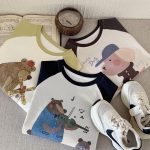 【90-140】長袖Tシャツ 男の子 ラグラン 配色 ゆったり - 画像 (3)