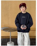 【90-160】トレーナー 男の子 英字プリント 裏起毛 合わせやすい - 画像 (8)