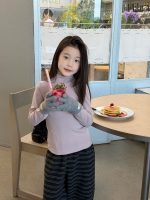 【100-170】インナーシャツ 女の子 ハーフタートルネック ストレッチで快適 - 画像 (3)
