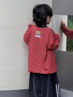 【100-160】長袖Tシャツ 男の子 ボーダー柄 レトロ 合わせやすい - 画像 (4)