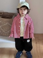 【73-110】アウター Tシャツ ズボン チェック柄 折り襟 カジュアル 男の子 - 画像 (6)