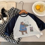 【90-140】長袖Tシャツ 男の子 ラグラン 配色 ゆったり - 画像 (8)