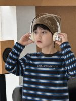 【100-160】長袖Tシャツ 男の子 カジュアル ボーダー柄 ゆったり - 画像 (3)