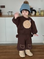 【73-110】ベスト 二点セット クマ柄 起毛素材 厚手 暖かい 男の子 - 画像 (8)