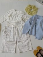 【90-150】トップス 女の子 丸襟 無地 シンプル - 画像 (6)