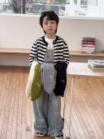 【100-170】ニットカーディガン 男女兼用 刺繍 ふんわり カジュアル - 画像 (19)