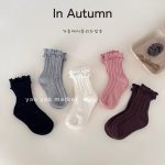 【GOODS】5足セット ソックス 無地 フリル スウィート - 画像 (3)