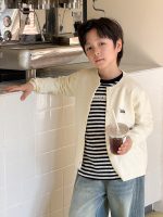 【100-170】ニットカーディガン 男女兼用 刺繍 ふんわり カジュアル - 画像 (36)