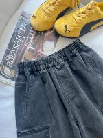 【90-170】デニムパンツ 男の子 ウォッシュ加工 韓国風 カジュアル ストリート - 画像 (12)