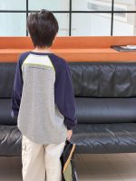 【100-170】長袖Tシャツ 男の子 配色クルーネック 着回しやすい カジュアル - 画像 (15)