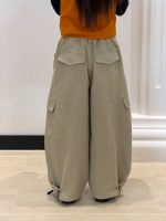【100-170】パンツ 女の子 カーゴパンツ ゆったり 韓国風 - 画像 (6)