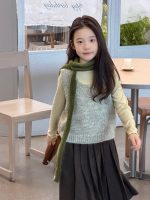 【100-170】トップス 女の子 重ね着 ゆったり 合わせやすい - 画像 (2)