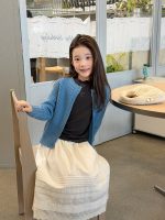 【100-170】カーディガン 女の子 ニット 無地 合わせやすい - 画像 (3)