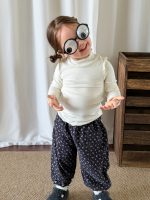 【73-120】トップスorパンツ 女の子 ニット フラワー かわいい - 画像 (5)