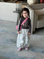 【90-130】長袖Tシャツorスウェットパンツ 女の子 レース付き プリント - 画像 (12)