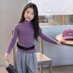 【100-170】インナー 女の子 無地 ニット スリム - 画像 (10)