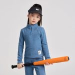 【100-170】トップスorパンツ 女の子 無地 ベルボトム ハーフジッパー - 画像 (9)