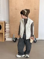 【90-170】中綿ベスト 男の子 防風 あったか 韓国風 ストリート - 画像 (12)