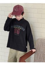 【100-160】長袖Tシャツ 男の子 アメカジ モックネック やわらか素材 - 画像 (9)