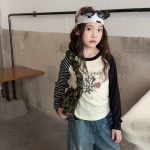 【100-170】長袖Ｔシャツ 女の子 ラグラン おしゃれ 合わせやすい - 画像 (9)