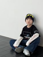 【100-170】長袖Tシャツ 男の子 コットン 英字プリント レイヤード風 - 画像 (11)