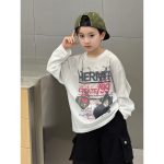 【90-160】長袖トップス 男の子 ストリート風 プリント カジュアル - 画像 (7)