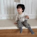 【73-110】パーカー ズボン 英字 プリント ストライブ カジュアル 男の子 - 画像 (8)