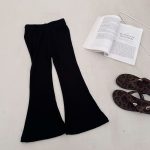【90-150】フレアパンツ 女の子 九分丈 トレンド すっきり 動きやすい - 画像 (20)