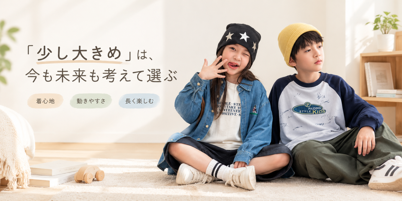 成長期の子どもに合わせたジュニア服コーディネート