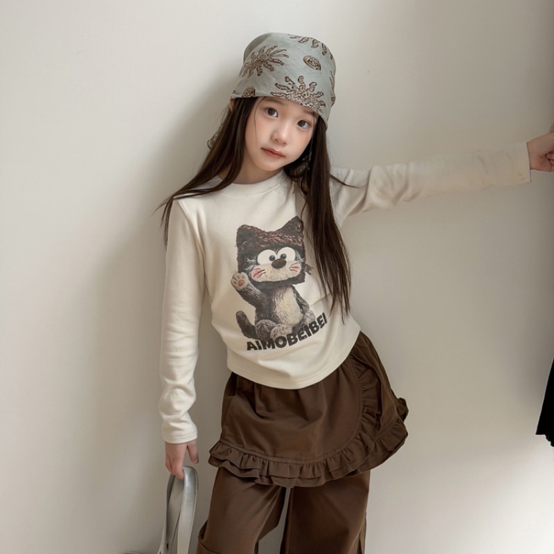 通気性子供服 綿100% 長袖Tシャツ 9月秋服新作