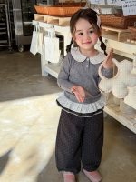 【80-140】長袖トップスorパンツ 女の子 丸襟 可愛い ガーリー - 画像 (3)
