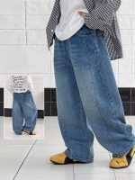 【100-170】デニムパンツ 男の子 シンプル 定番 トレンド