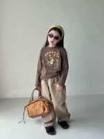 【100-150】長袖Tシャツ 女の子 プリント カジュアル 着回しやすい - 画像 (3)