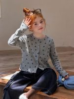 【90-140】カーディガン 女の子 おしゃれ 星柄 合わせやすい
