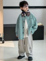 【90-150】デニムシャツ 男の子 襟付き 長袖 韓国風 カジュアル - 画像 (3)